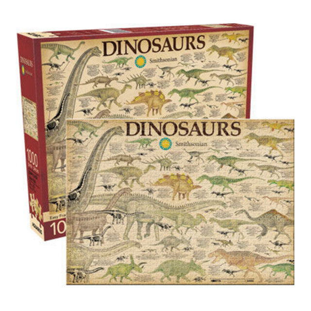 AQUARIUS Smithsonian Dinosaurs 1000-Piece Jigsaw Puzzle