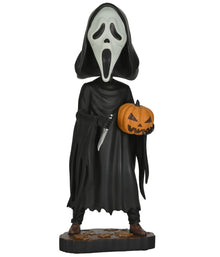 Ghost Face With Pumpkin Head Knocker