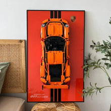 Decorative Wall Mount Frame For LEGO® 42056 Porsche 911 RSR (with LED) - Style A