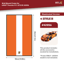 Decorative Wall Mount Frame For LEGO® 42056 Porsche 911 RSR (without LED) - Style B