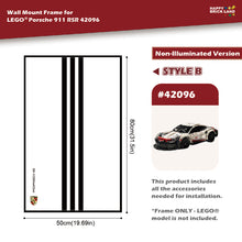 Decorative Wall Mount Frame For LEGO® 42096 Porsche 911 RSR (without LED)- Style B