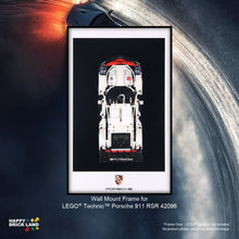 Decorative Wall Mount Frame For LEGO® 42096 Porsche 911 RSR (with LED)- Style A