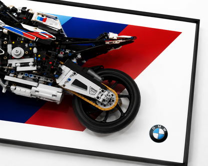 Decorative Wall Mount Frame For LEGO® 42130 BMW 1000 RR(without LED)