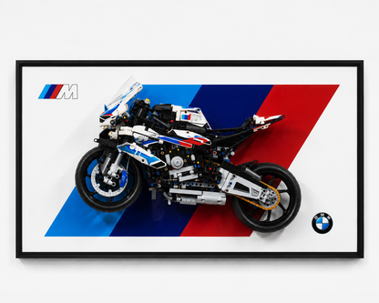 Decorative Wall Mount Frame For LEGO® 42130 BMW 1000 RR(without LED)