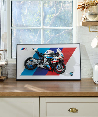 Decorative Wall Mount Frame For LEGO® 42130 BMW 1000 RR(without LED)