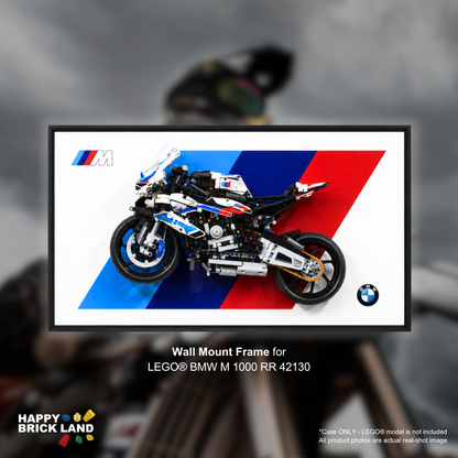 Decorative Wall Mount Frame For LEGO® 42130 BMW 1000 RR(without LED)