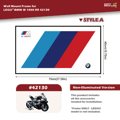Decorative Wall Mount Frame For LEGO® 42130 BMW 1000 RR(without LED)