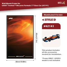 Decorative Wall Mount Frame For LEGO® 42141 McLaren F1 (with LED) - Style D