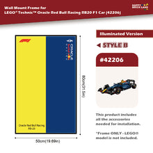 Decorative Wall Mount Frame For LEGO® 42206 Red Bull (LED) - Style B