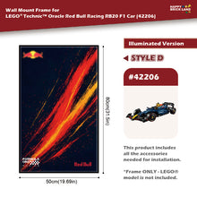 Decorative Wall Mount Frame For LEGO® 42206 Red Bull (LED) - Style D