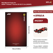 Decorative Wall Mount Frame For LEGO® 42207 Ferrari SP-24 (without LED) -Style A