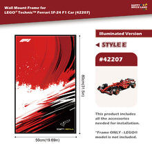 Decorative Wall Mount Frame For LEGO® 42207 Ferrari SP-24 (with LED) -Style E