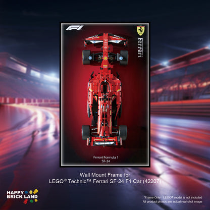 Decorative Wall Mount Frame For LEGO® 42207 Ferrari SP-24 (without LED) -Style A