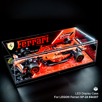 LED Display Case For LEGO® 42207 (Ferrari SF-24 F1 Car)