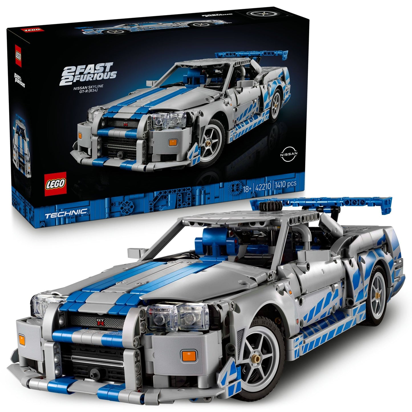 LEGO Technic 2 Fast 2 Furious Nissan Skyline GT-R (R34) 42210