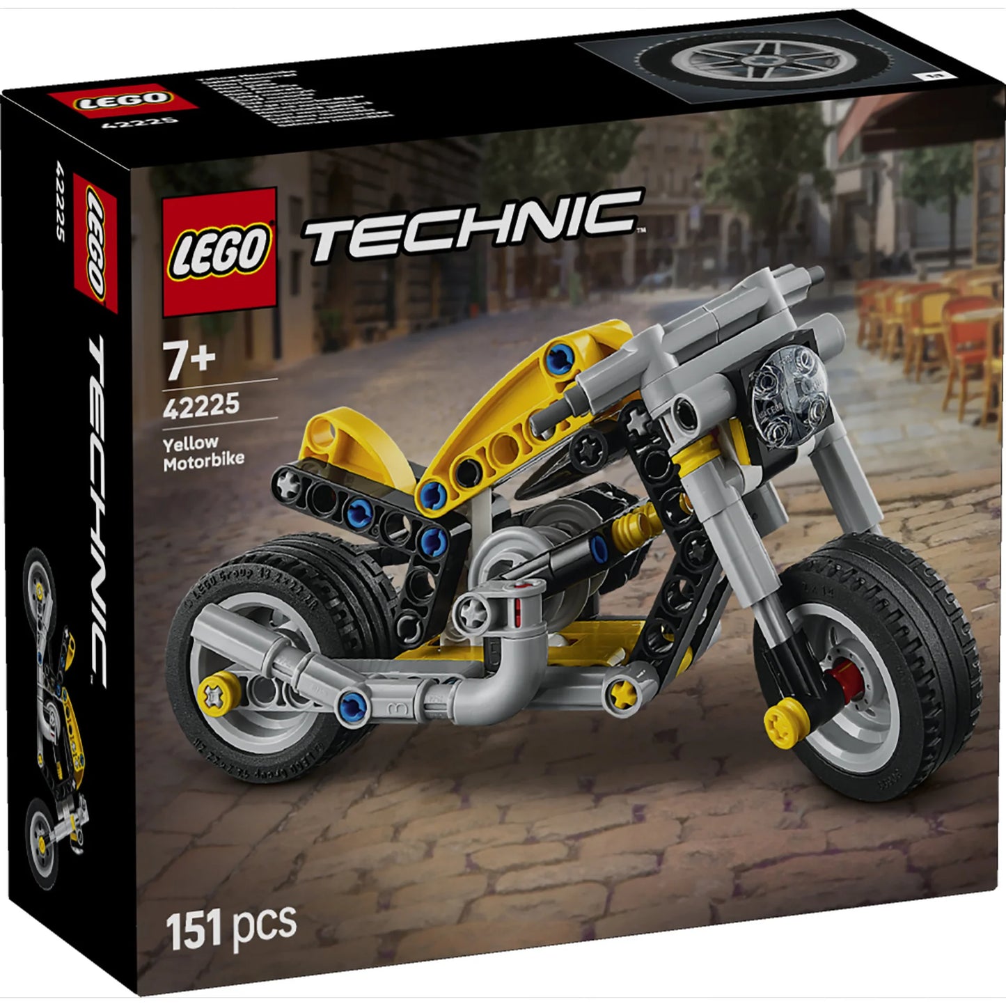 LEGO Technic Yellow Motorcycle
