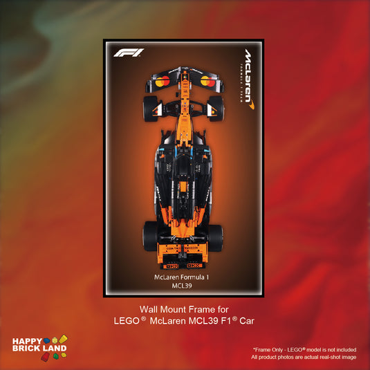 Decorative Wall Mount Frame For LEGO® 42228 McLaren F1 (with LED) - Style A