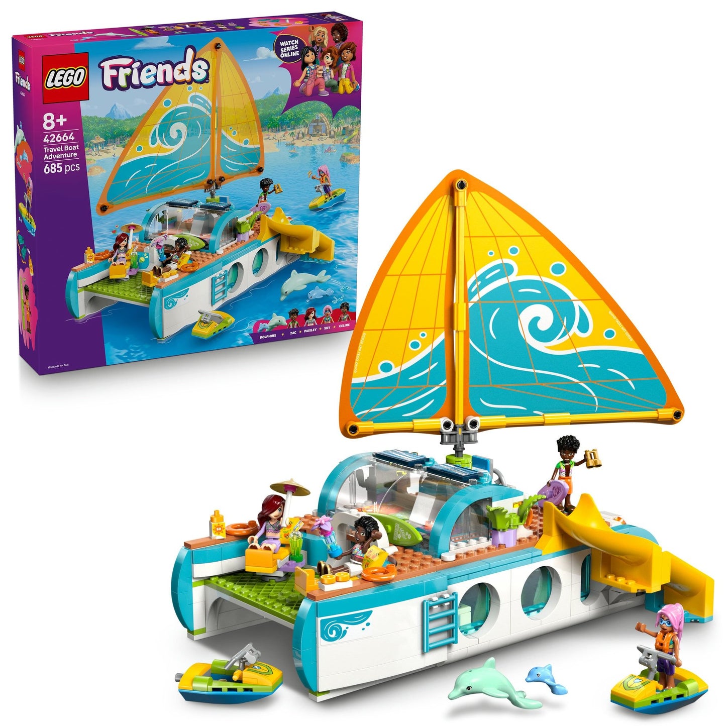 LEGO Friends Travel Boat Adventure 42664
