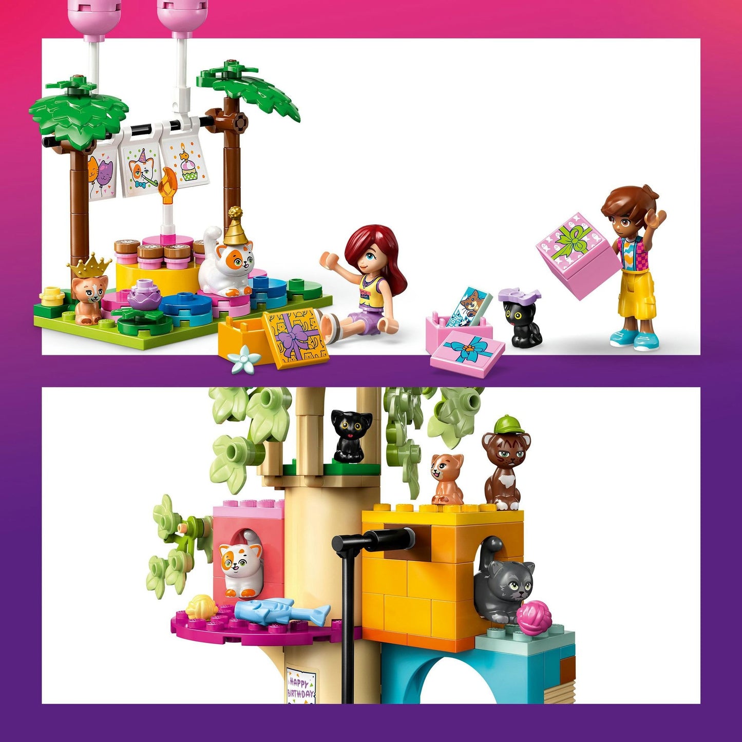 LEGO Friends Cat Birthday Party & Tree House 42666