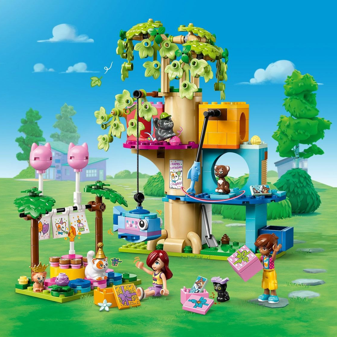 LEGO Friends Cat Birthday Party & Tree House 42666