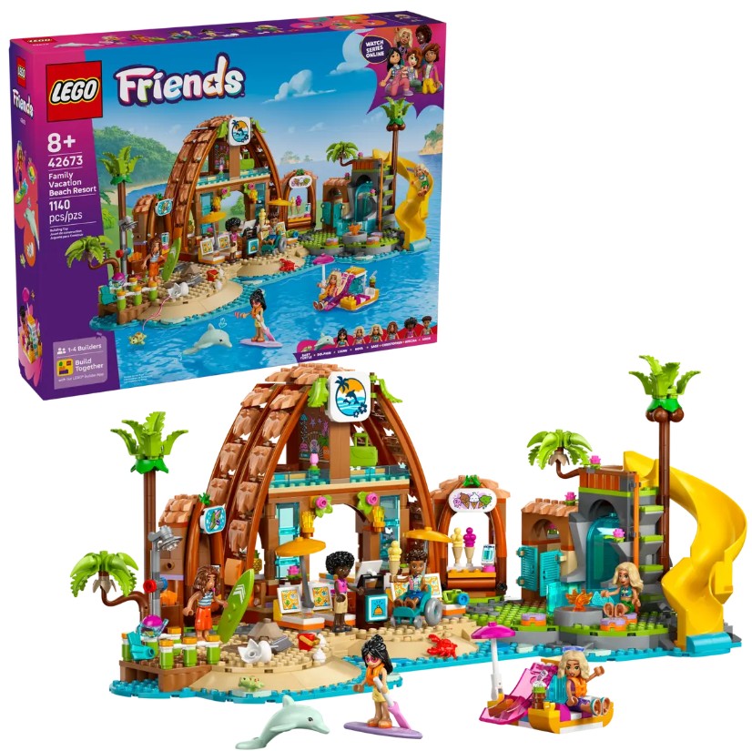 LEGO Friends Family Vacation Beach Resort 42673