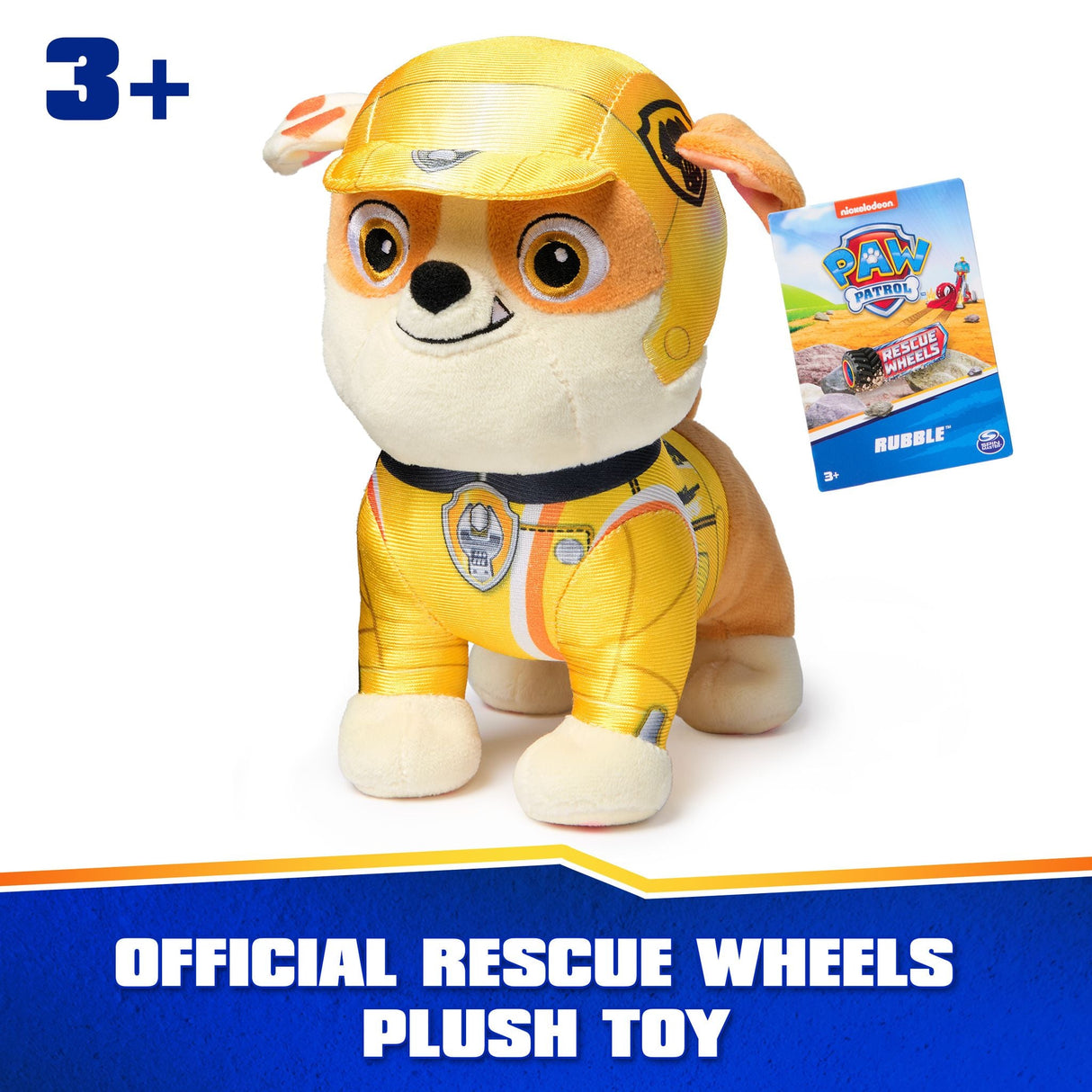 PAW Patrol Rescue Wheels Plush Rubble (8-inch)