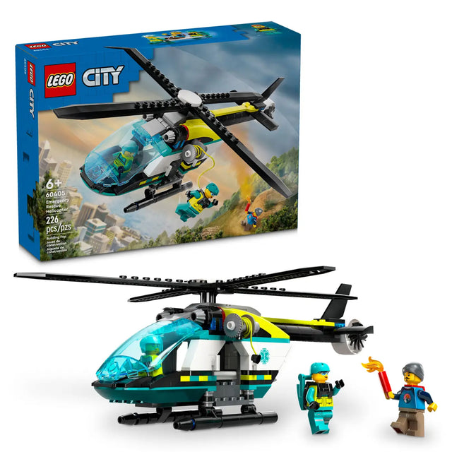 LEGO City Emergency Rescue Helicopter 60405, (226-pieces)