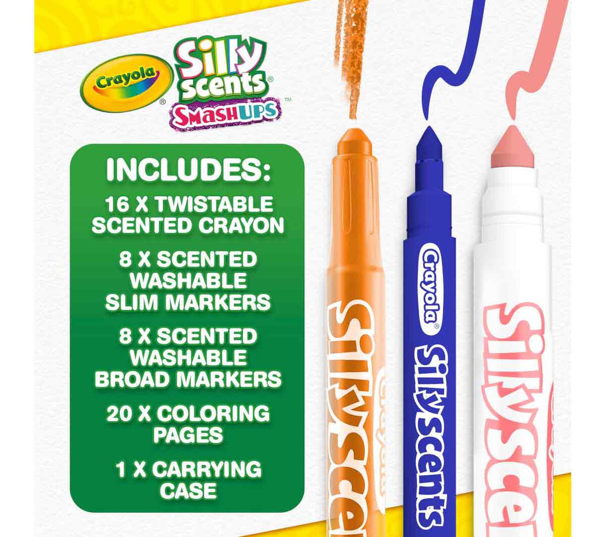 Crayola Silly Scents Mini Art Case Smash Ups