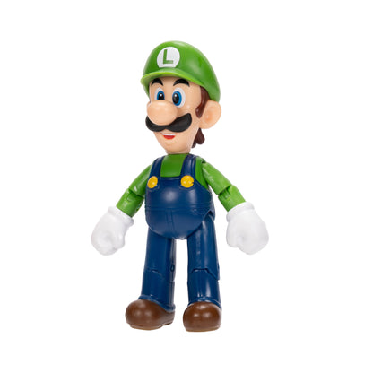 Nintendo Super Mario 4" Figures Luigi With Super Mushroom
