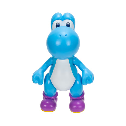 Nintendo Super Mario 4" Figures Yoshi Light Blue With Egg