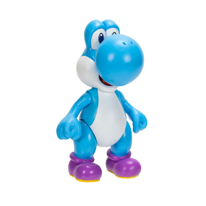 Nintendo Super Mario 4" Figures Yoshi Light Blue With Egg