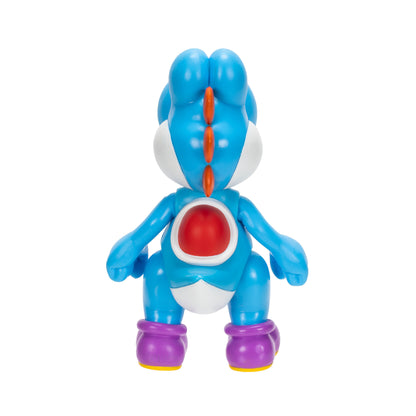 Nintendo Super Mario 4" Figures Yoshi Light Blue With Egg