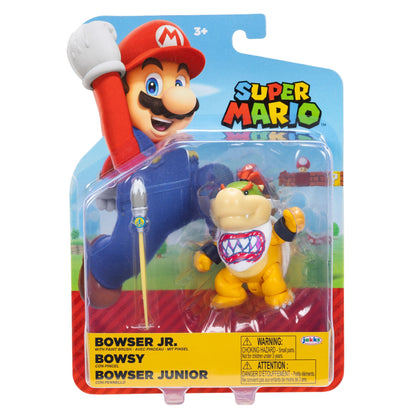 Nintendo Super Mario 4" Figures Bowser Jr. With Paint Brush