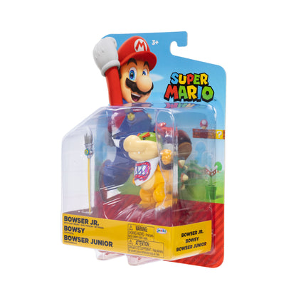 Nintendo Super Mario 4" Figures Bowser Jr. With Paint Brush