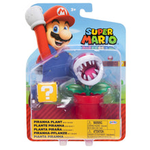 Nintendo Super Mario 4" Figures Piranha Plant With ? Block