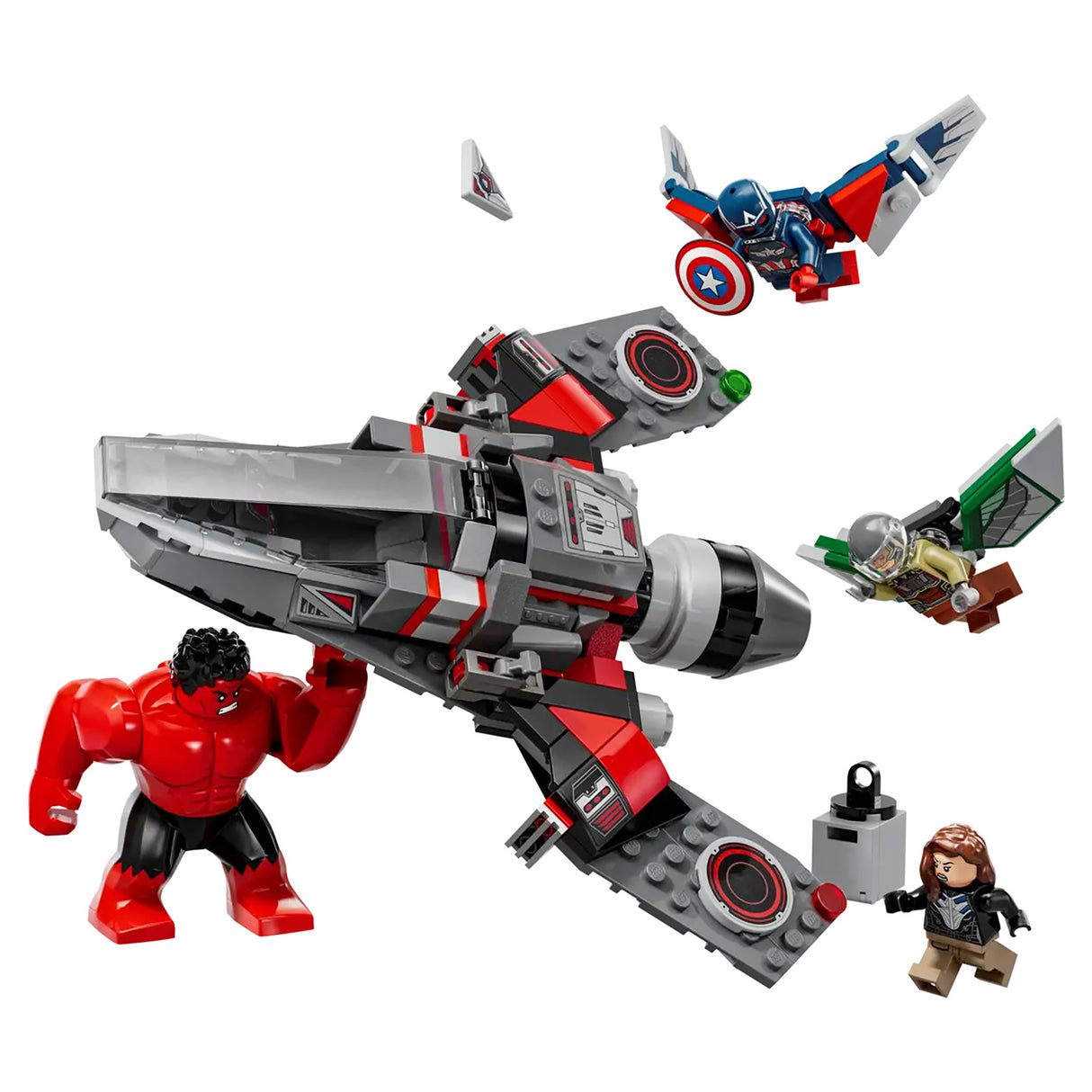 LEGO Marvel Captain America vs. Red Hulk Battle 76292