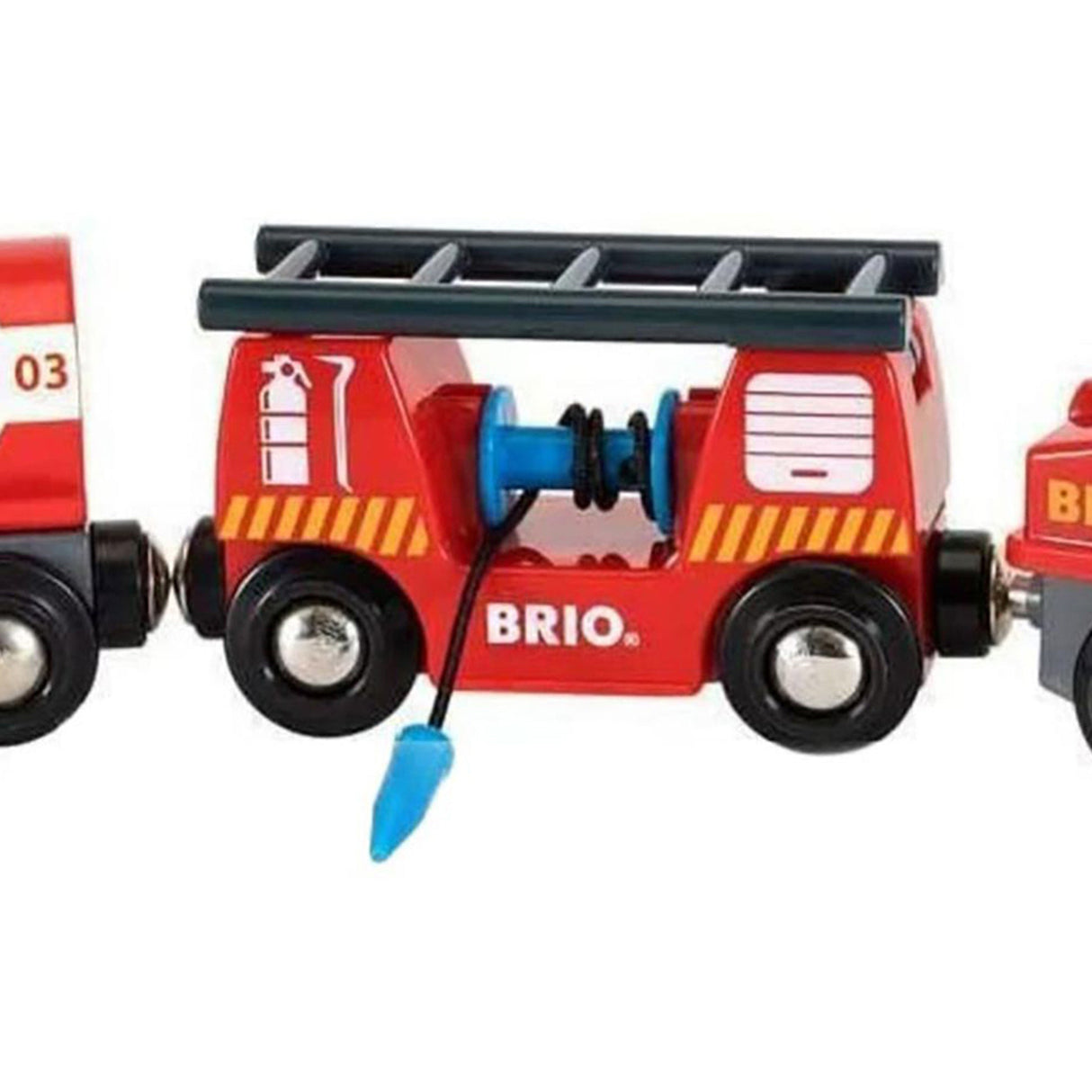 BRIO Train - Rescue Firefighting Train (4 pieces)