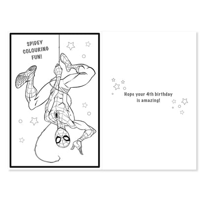 Connections from Hallmark Marvel Spiderman 4th Birthday Greeting Card