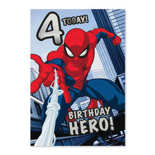 Connections from Hallmark Marvel Spiderman 4th Birthday Greeting Card