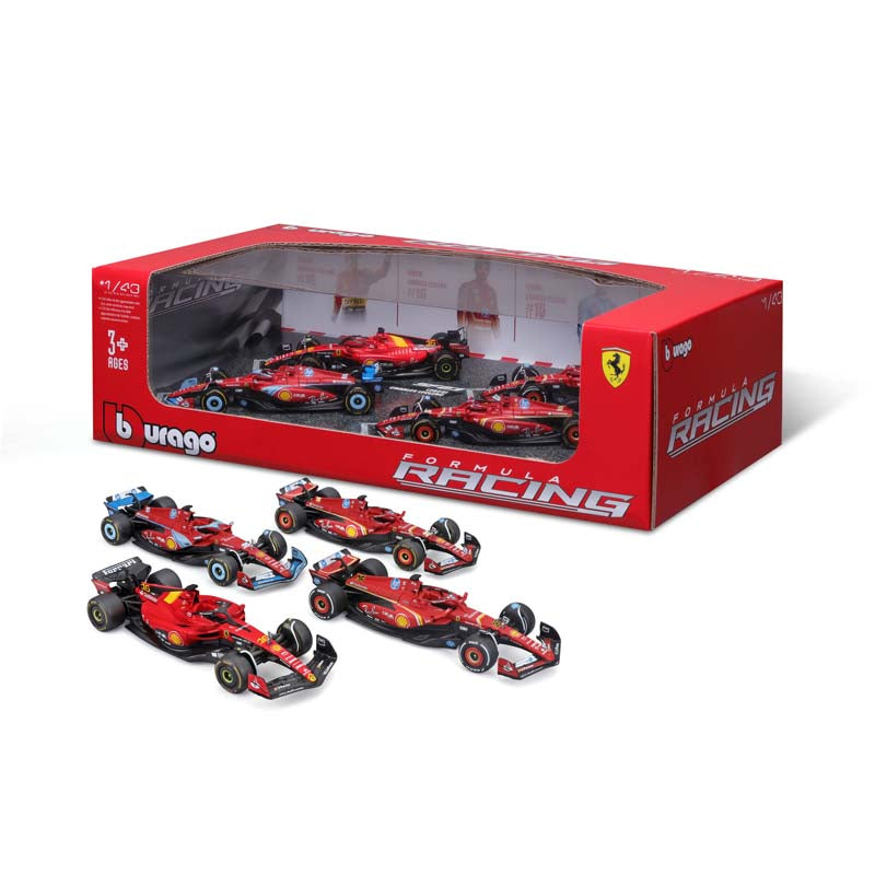 Bburago 1:43 4pc Ferrari Gift Pack #16 Leclerc