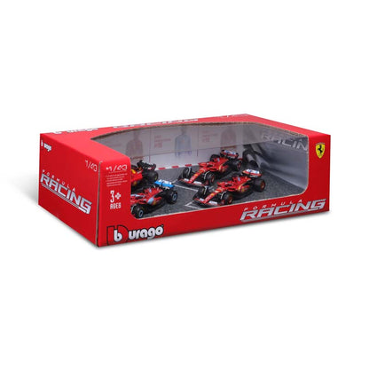 Bburago 1:43 4pc Ferrari Gift Pack #16 Leclerc