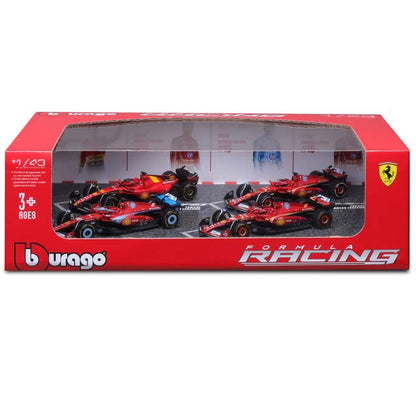 Bburago 1:43 4pc Ferrari Gift Pack #16 Leclerc