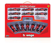 Bburago 1:43 7pc Ferrari Collection & Stand
