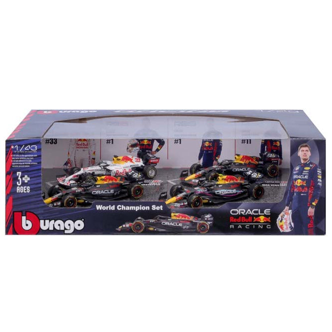 Bburago 1:43 4pc Red Bull Gift Pack #1 Vastappen