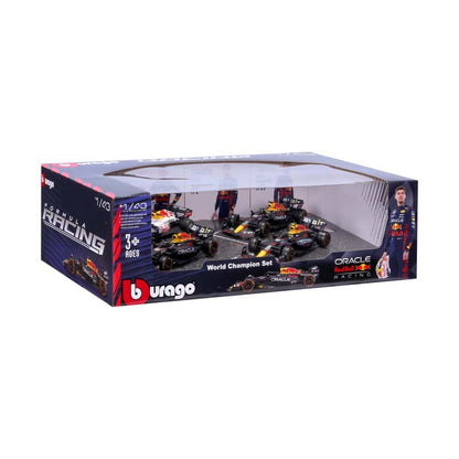 Bburago 1:43 4pc Red Bull Gift Pack #1 Vastappen