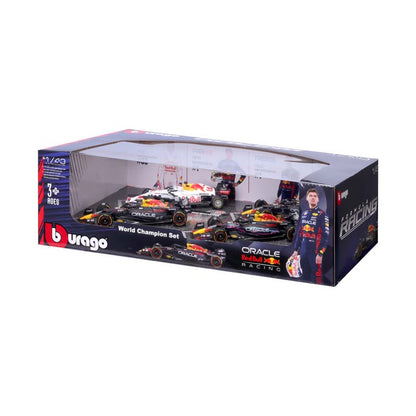 Bburago 1:43 4pc Red Bull Gift Pack #1 Vastappen
