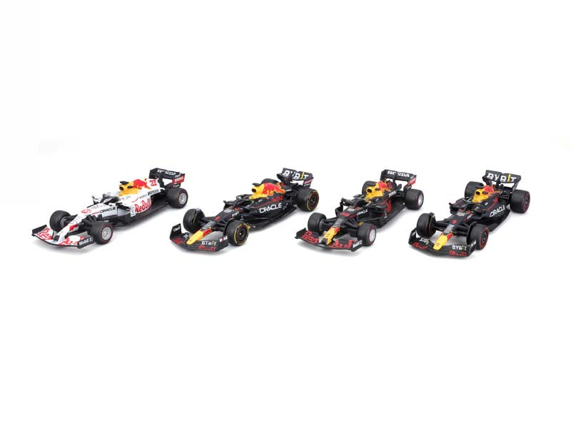 Bburago 1:43 4pc Red Bull Gift Pack #1 Vastappen