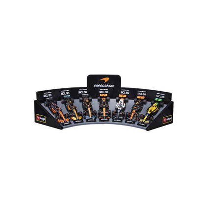 Bburago 1:43 7pc McLaren Collection & Stand