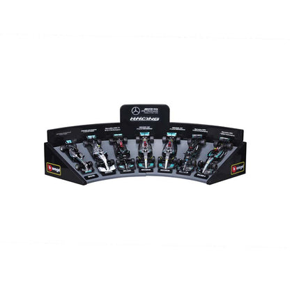 Bburago 1:43 7pc Mercedes Collection & Stand