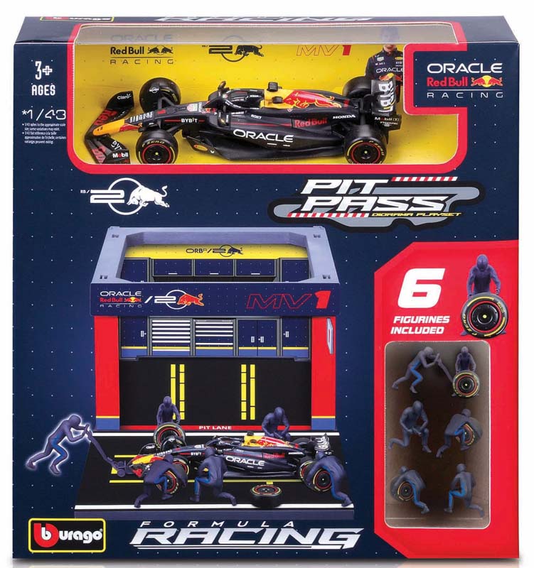 Bburago Pit Pass 2024 1:43 Red Bull Competition #1 Verstappen
